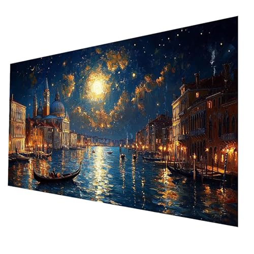 5D Diamond Painting Erwachsene, Diamant Malen Nach Zahlen Abstrakt mit Diamond Painting Zubehör Set Venedig, Vollbohrer leinwand Malen 35x70CM, Diamant Cross Stitch Bastelset Erwachsene JXL-2123 5D Diamond Painting Erwachsene, Diamant Malen Nach Zahlen Abstrakt mit Diamond Painting Zubehör Set Venedig, Vollbohrer leinwand Malen 35x70CM, Diamant Cross Stitch Bastelset Erwachsene JXL-2123 von JXLEULIN