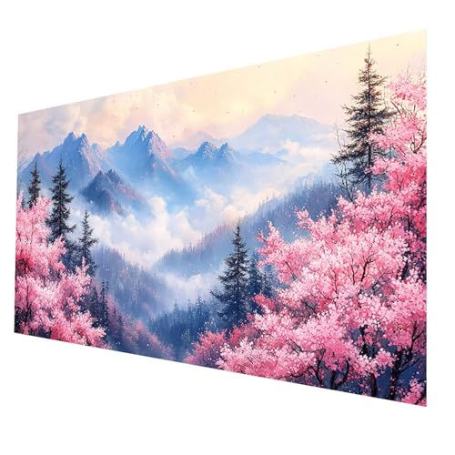 5D Diamond Painting Erwachsene, Diamant Malen Nach Zahlen Berg mit Diamond Painting Zubehör Set Kirschblüten, Vollbohrer leinwand Malen 100x200cm, Diamant Cross Stitch Bastelset Erwachsene JXL-1930 5D Diamond Painting Erwachsene, Diamant Malen Nach Zahlen Berg mit Diamond Painting Zubehör Set Kirschblüten, Vollbohrer leinwand Malen 100x200cm, Diamant Cross Stitch Bastelset Erwachsene JXL-1930 von JXLEULIN