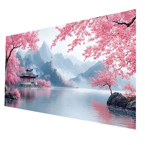 5D Diamond Painting Erwachsene, Diamant Malen Nach Zahlen Berg mit Diamond Painting Zubehör Set See, Vollbohrer leinwand Malen 50 x 100 CM, DIY Diamant Cross Stitch Bastelset Erwachsene JXL-2305 5D Diamond Painting Erwachsene, Diamant Malen Nach Zahlen Berg mit Diamond Painting Zubehör Set See, Vollbohrer leinwand Malen 50 x 100 CM, DIY Diamant Cross Stitch Bastelset Erwachsene JXL-2305 von JXLEULIN