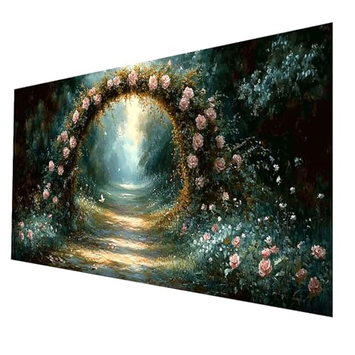 5D Diamond Painting Erwachsene, Diamant Malen Nach Zahlen Blume mit Diamond Painting Zubehör Set Landschaft, Vollbohrer leinwand Malen 30 x 60 cm, Diamant Cross Stitch Bastelset Erwachsene JXL-5862 von JXLEULIN