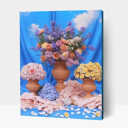5D Diamond Painting Erwachsene, Diamant Malen Nach Zahlen Blume mit Diamond Painting Zubehör Set Pflanzen, Vollbohrer leinwand Malen, Diamant Cross Stitch Bastelset Erwachsene 30 x 40 cm JXL1-14992 5D Diamond Painting Erwachsene, Diamant Malen Nach Zahlen Blume mit Diamond Painting Zubehör Set Pflanzen, Vollbohrer leinwand Malen, Diamant Cross Stitch Bastelset Erwachsene 30 x 40 cm JXL1-14992 von JXLEULIN