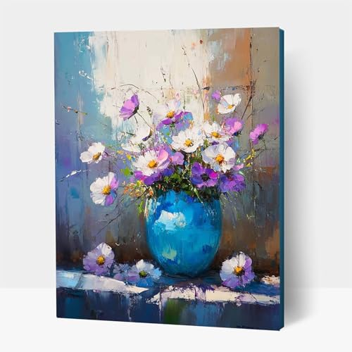 5D Diamond Painting Erwachsene, Diamant Malen Nach Zahlen Blume mit Diamond Painting Zubehör Set Vase, Vollbohrer leinwand Malen, Diamant Cross Stitch Bastelset Erwachsene 90 x 120 cm JXL1-13719 5D Diamond Painting Erwachsene, Diamant Malen Nach Zahlen Blume mit Diamond Painting Zubehör Set Vase, Vollbohrer leinwand Malen, Diamant Cross Stitch Bastelset Erwachsene 90 x 120 cm JXL1-13719 von JXLEULIN