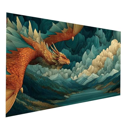 5D Diamond Painting Erwachsene, Diamant Malen Nach Zahlen Drachen mit Diamond Painting Zubehör Set Abstrakt Vollbohrer leinwand Malen 80 x 160 CM, Diamant Cross Stitch Bastelset Erwachsene JXL-9197 5D Diamond Painting Erwachsene, Diamant Malen Nach Zahlen Drachen mit Diamond Painting Zubehör Set Abstrakt Vollbohrer leinwand Malen 80 x 160 CM, Diamant Cross Stitch Bastelset Erwachsene JXL-9197 von JXLEULIN