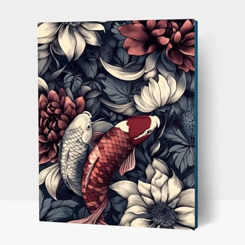 5D Diamond Painting Erwachsene, Diamant Malen Nach Zahlen Fisch mit Diamond Painting Zubehör Set Blume, Vollbohrer leinwand Malen, Diamant Cross Stitch Bastelset Erwachsene 100 x 135 cm JXL1-14010 5D Diamond Painting Erwachsene, Diamant Malen Nach Zahlen Fisch mit Diamond Painting Zubehör Set Blume, Vollbohrer leinwand Malen, Diamant Cross Stitch Bastelset Erwachsene 100 x 135 cm JXL1-14010 von JXLEULIN