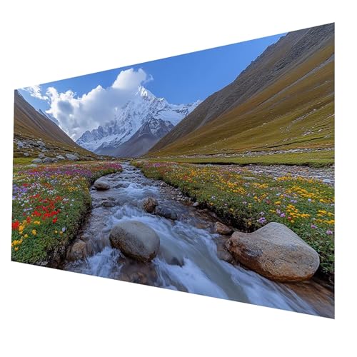 5D Diamond Painting Erwachsene, Diamant Malen Nach Zahlen Fluss mit Diamond Painting Zubehör Set Schneeberg, Vollbohrer leinwand Malen 100 x 200 CM, Diamant Cross Stitch Bastelset Erwachsene JXL-1910 5D Diamond Painting Erwachsene, Diamant Malen Nach Zahlen Fluss mit Diamond Painting Zubehör Set Schneeberg, Vollbohrer leinwand Malen 100 x 200 CM, Diamant Cross Stitch Bastelset Erwachsene JXL-1910 von JXLEULIN