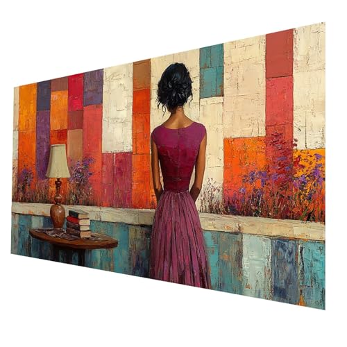 5D Diamond Painting Erwachsene, Diamant Malen Nach Zahlen Frau mit Diamond Painting Zubehör Set Buch, Vollbohrer leinwand Malen 40x80cm, Diamant Cross Stitch Bastelset Erwachsene, Zimmer Deko JXL-2244 5D Diamond Painting Erwachsene, Diamant Malen Nach Zahlen Frau mit Diamond Painting Zubehör Set Buch, Vollbohrer leinwand Malen 40x80cm, Diamant Cross Stitch Bastelset Erwachsene, Zimmer Deko JXL-2244 von JXLEULIN