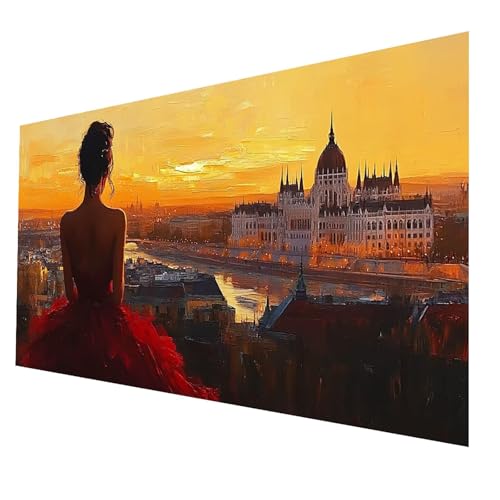 5D Diamond Painting Erwachsene, Diamant Malen Nach Zahlen Frau mit Diamond Painting Zubehör Set Stadt, Vollbohrer leinwand Malen 80x160CM, DIY Diamant Cross Stitch Bastelset Erwachsene JXL-6768 5D Diamond Painting Erwachsene, Diamant Malen Nach Zahlen Frau mit Diamond Painting Zubehör Set Stadt, Vollbohrer leinwand Malen 80x160CM, DIY Diamant Cross Stitch Bastelset Erwachsene JXL-6768 von JXLEULIN