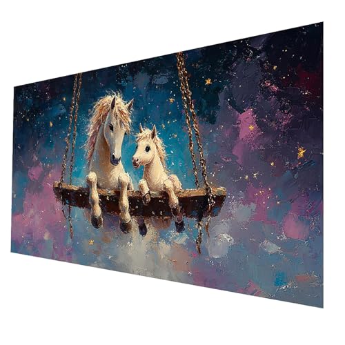 5D Diamond Painting Erwachsene, Diamant Malen Nach Zahlen Horse mit Diamond Painting Zubehör Set Tier, Vollbohrer leinwand Malen 90x180CM, DIY Diamant Cross Stitch Bastelset Erwachsene JXL-1889 5D Diamond Painting Erwachsene, Diamant Malen Nach Zahlen Horse mit Diamond Painting Zubehör Set Tier, Vollbohrer leinwand Malen 90x180CM, DIY Diamant Cross Stitch Bastelset Erwachsene JXL-1889 von JXLEULIN
