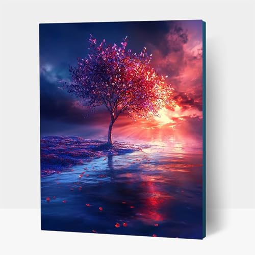 5D Diamond Painting Erwachsene, Diamant Malen Nach Zahlen Landschaft mit Diamond Painting Zubehör Set Baum, Vollbohrer leinwand Malen, Diamant Cross Stitch Bastelset Erwachsene 40 x 55 cm JXL1-15114 5D Diamond Painting Erwachsene, Diamant Malen Nach Zahlen Landschaft mit Diamond Painting Zubehör Set Baum, Vollbohrer leinwand Malen, Diamant Cross Stitch Bastelset Erwachsene 40 x 55 cm JXL1-15114 von JXLEULIN