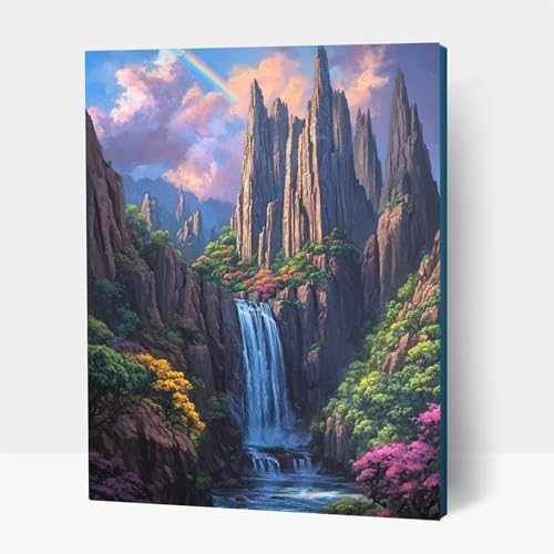 5D Diamond Painting Erwachsene, Diamant Malen Nach Zahlen Landschaft mit Diamond Painting Zubehör Set Stürze, Vollbohrer leinwand Malen, Diamant Cross Stitch Bastelset Erwachsene 35x50 cm JXL1-14413 5D Diamond Painting Erwachsene, Diamant Malen Nach Zahlen Landschaft mit Diamond Painting Zubehör Set Stürze, Vollbohrer leinwand Malen, Diamant Cross Stitch Bastelset Erwachsene 35x50 cm JXL1-14413 von JXLEULIN