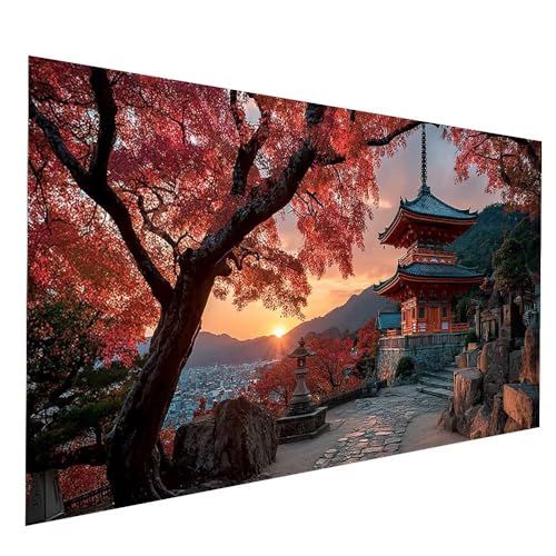 5D Diamond Painting Erwachsene, Diamant Malen Nach Zahlen Sonnenuntergang mit Diamond Painting Zubehör Set Baum Vollbohrer leinwand Malen 50x100cm, Diamant Cross Stitch Bastelset Erwachsene JXL-9214 5D Diamond Painting Erwachsene, Diamant Malen Nach Zahlen Sonnenuntergang mit Diamond Painting Zubehör Set Baum Vollbohrer leinwand Malen 50x100cm, Diamant Cross Stitch Bastelset Erwachsene JXL-9214 von JXLEULIN