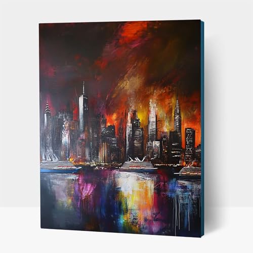 5D Diamond Painting Erwachsene, Diamant Malen Nach Zahlen Stadt mit Diamond Painting Zubehör Set Abstrakt, Vollbohrer leinwand Malen, Diamant Cross Stitch Bastelset Erwachsene 35x50 cm JXL1-14733 5D Diamond Painting Erwachsene, Diamant Malen Nach Zahlen Stadt mit Diamond Painting Zubehör Set Abstrakt, Vollbohrer leinwand Malen, Diamant Cross Stitch Bastelset Erwachsene 35x50 cm JXL1-14733 von JXLEULIN