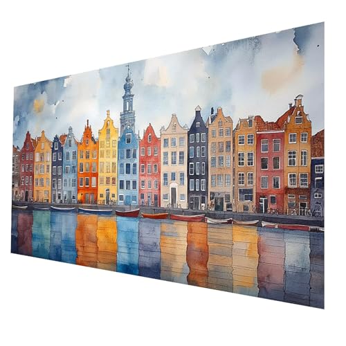 5D Diamond Painting Erwachsene, Diamant Malen Nach Zahlen Stadt mit Diamond Painting Zubehör Set Landschaft, Vollbohrer leinwand Malen 60 x 120 cm, Diamant Cross Stitch Bastelset Erwachsene JXL-4586 5D Diamond Painting Erwachsene, Diamant Malen Nach Zahlen Stadt mit Diamond Painting Zubehör Set Landschaft, Vollbohrer leinwand Malen 60 x 120 cm, Diamant Cross Stitch Bastelset Erwachsene JXL-4586 von JXLEULIN