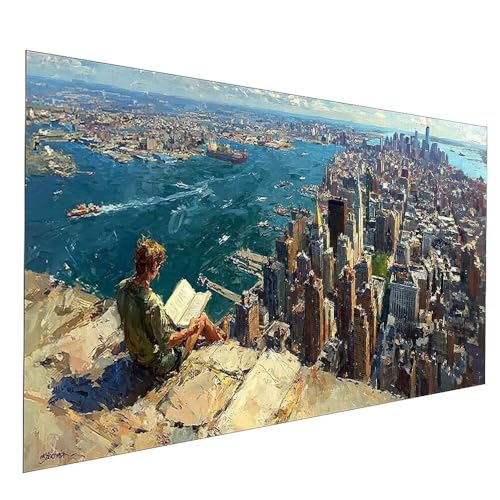 5D Diamond Painting Erwachsene, Diamant Malen Nach Zahlen Stadt mit Diamond Painting Zubehör Set Landschaft Vollbohrer leinwand Malen 80 x 160 cm, Diamant Cross Stitch Bastelset Erwachsene JXL-11477 5D Diamond Painting Erwachsene, Diamant Malen Nach Zahlen Stadt mit Diamond Painting Zubehör Set Landschaft Vollbohrer leinwand Malen 80 x 160 cm, Diamant Cross Stitch Bastelset Erwachsene JXL-11477 von JXLEULIN