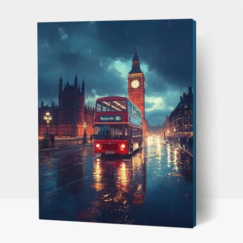 5D Diamond Painting Erwachsene, Diamant Malen Nach Zahlen Stadt mit Diamond Painting Zubehör Set London, Vollbohrer leinwand Malen, Diamant Cross Stitch Bastelset Erwachsene 70x95 cm JXL1-16107 5D Diamond Painting Erwachsene, Diamant Malen Nach Zahlen Stadt mit Diamond Painting Zubehör Set London, Vollbohrer leinwand Malen, Diamant Cross Stitch Bastelset Erwachsene 70x95 cm JXL1-16107 von JXLEULIN