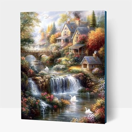 5D Diamond Painting Erwachsene, Diamant Malen Nach Zahlen Stürze mit Diamond Painting Zubehör Set Landschaft, Vollbohrer leinwand Malen, Diamant Cross Stitch Bastelset Erwachsene 100x135cm JXL1-15700 5D Diamond Painting Erwachsene, Diamant Malen Nach Zahlen Stürze mit Diamond Painting Zubehör Set Landschaft, Vollbohrer leinwand Malen, Diamant Cross Stitch Bastelset Erwachsene 100x135cm JXL1-15700 von JXLEULIN