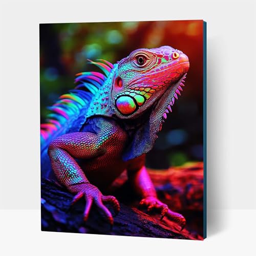 5D Diamond Painting Erwachsene, Diamant Malen Nach Zahlen Tier mit Diamond Painting Zubehör Set Eidechse, Vollbohrer leinwand Malen, Diamant Cross Stitch Bastelset Erwachsene 30x40 cm JXL1-14692 5D Diamond Painting Erwachsene, Diamant Malen Nach Zahlen Tier mit Diamond Painting Zubehör Set Eidechse, Vollbohrer leinwand Malen, Diamant Cross Stitch Bastelset Erwachsene 30x40 cm JXL1-14692 von JXLEULIN