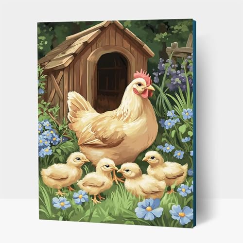 5D Diamond Painting Erwachsene, Diamant Malen Nach Zahlen Tier mit Diamond Painting Zubehör Set Huhn, Vollbohrer leinwand Malen, Diamant Cross Stitch Bastelset Erwachsene 90 x 120 cm JXL1-15409 5D Diamond Painting Erwachsene, Diamant Malen Nach Zahlen Tier mit Diamond Painting Zubehör Set Huhn, Vollbohrer leinwand Malen, Diamant Cross Stitch Bastelset Erwachsene 90 x 120 cm JXL1-15409 von JXLEULIN