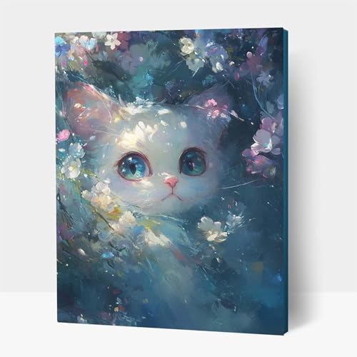 5D Diamond Painting Erwachsene, Diamant Malen Nach Zahlen Tier mit Diamond Painting Zubehör Set Katze, Vollbohrer leinwand Malen, Diamant Cross Stitch Bastelset Erwachsene 30 x 40 cm JXL1-14802 5D Diamond Painting Erwachsene, Diamant Malen Nach Zahlen Tier mit Diamond Painting Zubehör Set Katze, Vollbohrer leinwand Malen, Diamant Cross Stitch Bastelset Erwachsene 30 x 40 cm JXL1-14802 von JXLEULIN