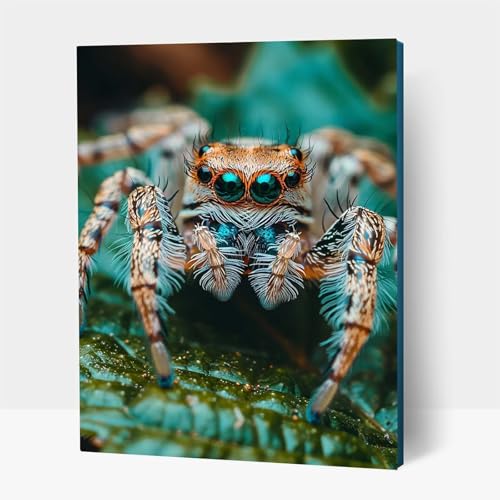 5D Diamond Painting Erwachsene, Diamant Malen Nach Zahlen Tier mit Diamond Painting Zubehör Set Spinne, Vollbohrer leinwand Malen, Diamant Cross Stitch Bastelset Erwachsene 50 x 70 cm JXL1-14095 5D Diamond Painting Erwachsene, Diamant Malen Nach Zahlen Tier mit Diamond Painting Zubehör Set Spinne, Vollbohrer leinwand Malen, Diamant Cross Stitch Bastelset Erwachsene 50 x 70 cm JXL1-14095 von JXLEULIN