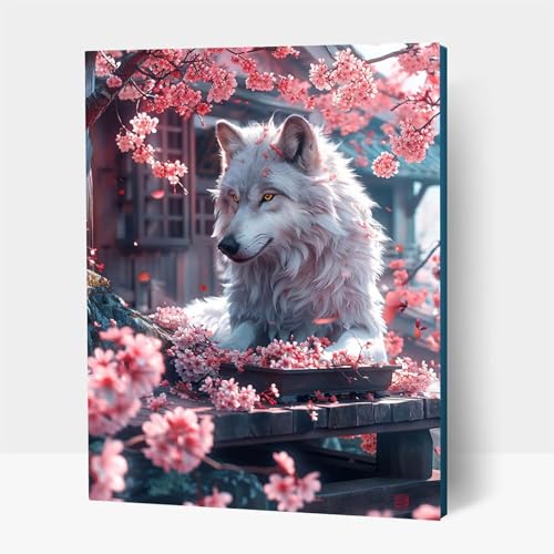 5D Diamond Painting Erwachsene, Diamant Malen Nach Zahlen Tier mit Diamond Painting Zubehör Set Wolf, Vollbohrer leinwand Malen, Diamant Cross Stitch Bastelset Erwachsene 30 x 40 cm JXL1-14472 5D Diamond Painting Erwachsene, Diamant Malen Nach Zahlen Tier mit Diamond Painting Zubehör Set Wolf, Vollbohrer leinwand Malen, Diamant Cross Stitch Bastelset Erwachsene 30 x 40 cm JXL1-14472 von JXLEULIN