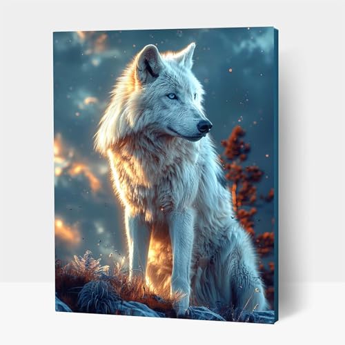 5D Diamond Painting Erwachsene, Diamant Malen Nach Zahlen Tier mit Diamond Painting Zubehör Set Wolf, Vollbohrer leinwand Malen, Diamant Cross Stitch Bastelset Erwachsene 80 x 110 cm JXL1-14518 5D Diamond Painting Erwachsene, Diamant Malen Nach Zahlen Tier mit Diamond Painting Zubehör Set Wolf, Vollbohrer leinwand Malen, Diamant Cross Stitch Bastelset Erwachsene 80 x 110 cm JXL1-14518 von JXLEULIN