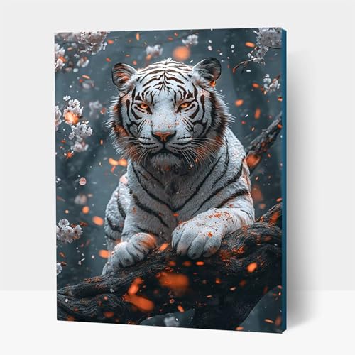 5D Diamond Painting Erwachsene, Diamant Malen Nach Zahlen Tiger mit Diamond Painting Zubehör Set Tier, Vollbohrer leinwand Malen, Diamant Cross Stitch Bastelset Erwachsene 60 x 80cm JXL1-15576 5D Diamond Painting Erwachsene, Diamant Malen Nach Zahlen Tiger mit Diamond Painting Zubehör Set Tier, Vollbohrer leinwand Malen, Diamant Cross Stitch Bastelset Erwachsene 60 x 80cm JXL1-15576 von JXLEULIN