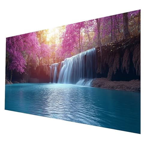 5D Diamond Painting Erwachsene, Diamant Malen Nach Zahlen Wasserfall mit Diamond Painting Zubehör Set Landschaft, Vollbohrer leinwand Malen 35x70CM, Diamant Cross Stitch Bastelset Erwachsene JXL-3323 5D Diamond Painting Erwachsene, Diamant Malen Nach Zahlen Wasserfall mit Diamond Painting Zubehör Set Landschaft, Vollbohrer leinwand Malen 35x70CM, Diamant Cross Stitch Bastelset Erwachsene JXL-3323 von JXLEULIN