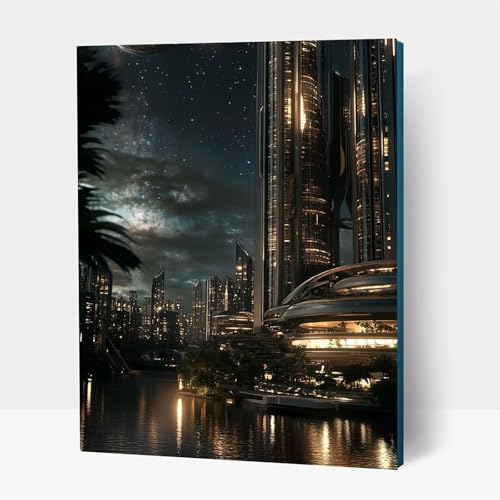 5D Diamond Painting Erwachsene, Diamant Malen Nach Zahlen Zukunft mit Diamond Painting Zubehör Set Stadt, Vollbohrer leinwand Malen, Diamant Cross Stitch Bastelset Erwachsene 30x40 cm JXL1-15742 5D Diamond Painting Erwachsene, Diamant Malen Nach Zahlen Zukunft mit Diamond Painting Zubehör Set Stadt, Vollbohrer leinwand Malen, Diamant Cross Stitch Bastelset Erwachsene 30x40 cm JXL1-15742 von JXLEULIN