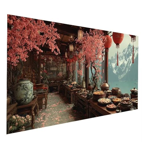 Diamond Painting Erwachsene, Diamant Malen Nach Zahlen Blume mit Diamond Painting Zubehör Set Berg Vollbohrer leinwand Malen 70 x 140 CM, Diamant Cross Stitch Bastelset Erwachsene, Geschenke JXL-9916 Diamond Painting Erwachsene, Diamant Malen Nach Zahlen Blume mit Diamond Painting Zubehör Set Berg Vollbohrer leinwand Malen 70 x 140 CM, Diamant Cross Stitch Bastelset Erwachsene, Geschenke JXL-9916 von JXLEULIN