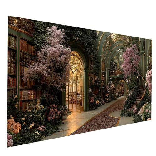 Diamond Painting Kinder Bücherregal Diamond Painting 35 x 70cm, DIY Crystal art Cross Stickerei Basteln Erwachsene Baum, 5D Diamant Malen Nach Zahlen Erwachsene, Deko Wohnzimmer Geschenke JXL-8502 von JXLEULIN