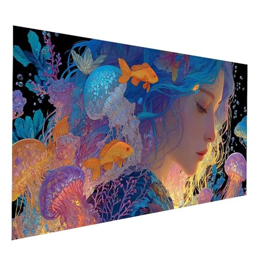 Diamond Painting Kinder Frau Diamond Painting 80x160 cm, DIY Crystal art Cross Stickerei Basteln Erwachsene Qualle, Diamant Malen Nach Zahlen Erwachsene, Deko Wohnzimmer Geschenke für Frauen JXL-9087 Diamond Painting Kinder Frau Diamond Painting 80x160 cm, DIY Crystal art Cross Stickerei Basteln Erwachsene Qualle, Diamant Malen Nach Zahlen Erwachsene, Deko Wohnzimmer Geschenke für Frauen JXL-9087 von JXLEULIN
