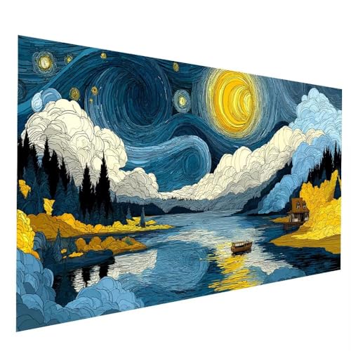 Diamond Painting Kinder Sternenhimmel Diamond Painting 35 x 70cm, DIY Crystal art Cross Stickerei Basteln Erwachsene See, 5D Diamant Malen Nach Zahlen Erwachsene, Deko Wohnzimmer Geschenke JXL-8102 Diamond Painting Kinder Sternenhimmel Diamond Painting 35 x 70cm, DIY Crystal art Cross Stickerei Basteln Erwachsene See, 5D Diamant Malen Nach Zahlen Erwachsene, Deko Wohnzimmer Geschenke JXL-8102 von JXLEULIN