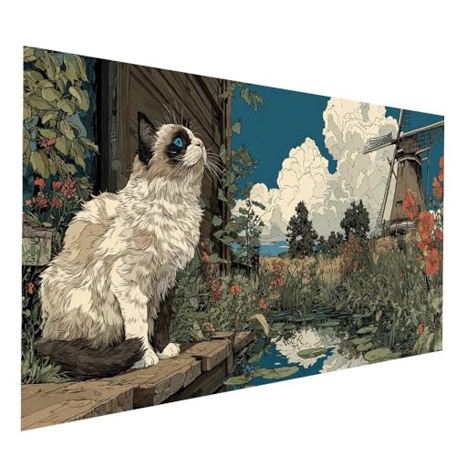 Diamond Painting Kinder Windmühle Diamond Painting 90 x 180CM, DIY Crystal art Cross Stickerei Basteln Erwachsene Katze, 5D Diamant Malen Nach Zahlen Erwachsene, Deko Wohnzimmer Geschenke JXL-9108 Diamond Painting Kinder Windmühle Diamond Painting 90 x 180CM, DIY Crystal art Cross Stickerei Basteln Erwachsene Katze, 5D Diamant Malen Nach Zahlen Erwachsene, Deko Wohnzimmer Geschenke JXL-9108 von JXLEULIN