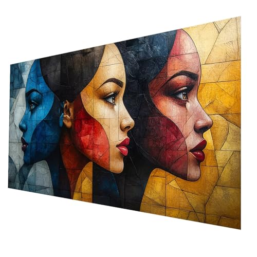 Diamond Painting kinder Abstrakt Diamond Painting 60 x 120cm, DIY Crystal art Cross Stickerei Basteln Erwachsene Gesicht, 5D Diamant Malen Nach Zahlen Erwachsene, Geschenke für Frauen JXL-3856 von JXLEULIN