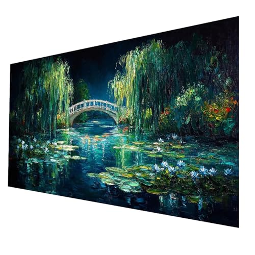 Diamond Painting kinder Brücke Diamond Painting 90x180 CM, DIY Crystal art Cross Stickerei Basteln Erwachsene Baum, 5D Diamant Malen Nach Zahlen Erwachsene, Geschenke für Frauen Wanddekor JXL-1519 von JXLEULIN