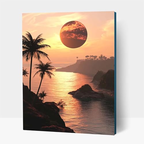 Diamond Painting kinder Cliff Diamond Painting Landschaft, DIY Crystal art Cross Stickerei Basteln Erwachsene, 5D Diamant Malen Nach Zahlen Erwachsene, Home Wand Dekor, Geschenke 80x110 cm JXL1-19928 von JXLEULIN
