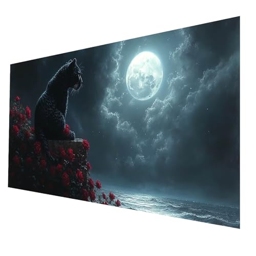 Diamond Painting kinder Mond Diamond Painting 35 x 70CM, DIY Crystal art Cross Stickerei Basteln Erwachsene Landschaft, 5D Diamant Malen Nach Zahlen Erwachsene, Geschenke für Frauen Wanddekor JXL-7573 von JXLEULIN