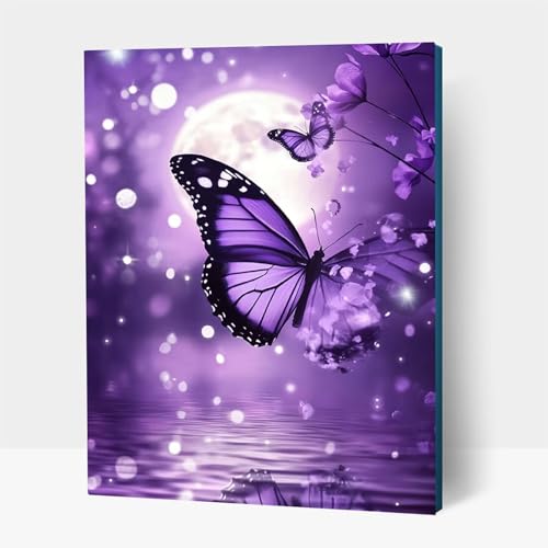 Diamond Painting kinder Schmetterling Diamond Painting Landschaft, DIY Crystal art Cross Stickerei Basteln Erwachsene, 5D Diamant Malen Nach Zahlen Erwachsene, Home Wand Dekor 100x135 cm JXL1-22340 von JXLEULIN