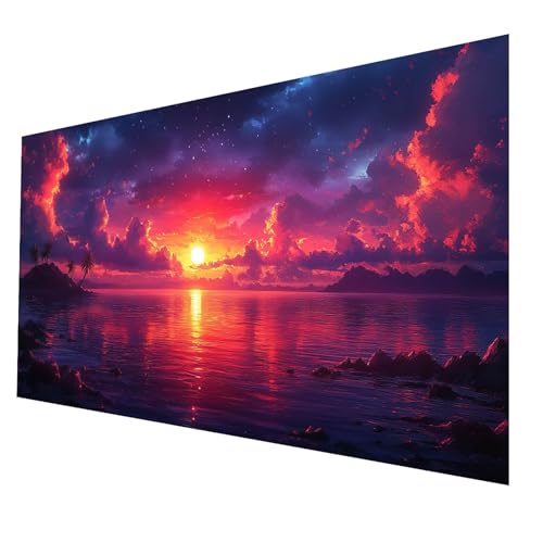 Diamond Painting kinder Sonnenuntergang Diamond Painting 90x180 cm, DIY Crystal art Cross Stickerei Basteln Erwachsene Meer, 5D Diamant Malen Nach Zahlen Erwachsene, Geschenke für Frauen JXL-2279 von JXLEULIN