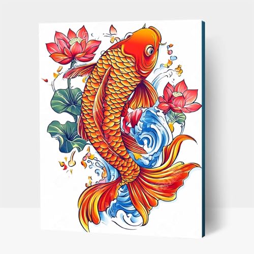 Diamond Painting kinder Tier Diamond Painting Fisch, DIY Crystal art Cross Stickerei Basteln Erwachsene, 5D Diamant Malen Nach Zahlen Erwachsene, Home Wand Dekor, Geschenke 100x135cm JXL1-13550 von JXLEULIN