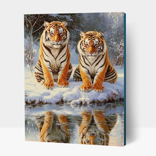 Diamond Painting kinder Tier Diamond Painting Tiger, DIY Crystal art Cross Stickerei Basteln Erwachsene, 5D Diamant Malen Nach Zahlen Erwachsene, Home Wand Dekor, Geschenke 80 x 110cm JXL1-13628 von JXLEULIN
