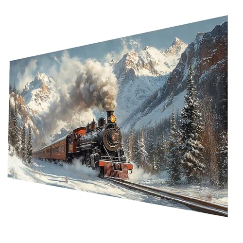 Diamond Painting kinder Zug Diamond Painting 50 x 100cm, DIY Crystal art Cross Stickerei Basteln Erwachsene Winter, 5D Diamant Malen Nach Zahlen Erwachsene, Geschenke für Frauen Wanddekor JXL-2255 Diamond Painting kinder Zug Diamond Painting 50 x 100cm, DIY Crystal art Cross Stickerei Basteln Erwachsene Winter, 5D Diamant Malen Nach Zahlen Erwachsene, Geschenke für Frauen Wanddekor JXL-2255 von JXLEULIN