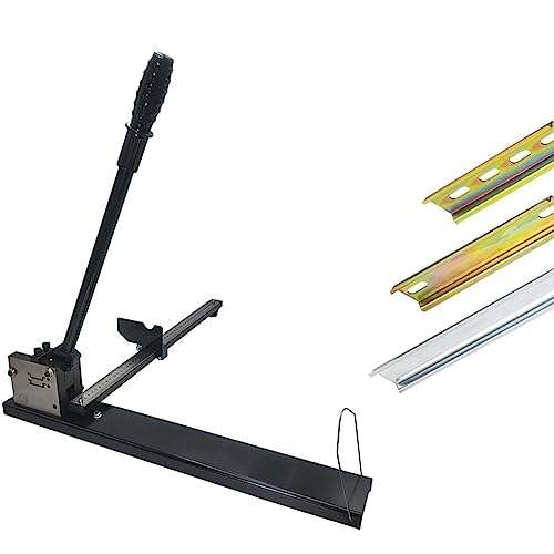 Doppelnutschienenschneider, manueller DIN-Schienenschneider mit 50-cm-Lineal, Kabelkanalschneidemaschine zum Schneiden von geschlitzten Stahl-/Aluminiumschienen mit 35 mm Breite und 7,5 mm Höhe (Far von JXYQ