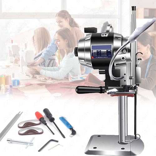 Elektrischer Rotationsstoffschneider, leistungsstarke vertikale Stoffschneidemaschine mit LED-Licht und automatischer Messerschärfung, auslaufsicheres Industrieöl-Design für den professionellen Eins Elektrischer Rotationsstoffschneider, leistungsstarke vertikale Stoffschneidemaschine mit LED-Licht und automatischer Messerschärfung, auslaufsicheres Industrieöl-Design für den professionellen Eins von JXYQ