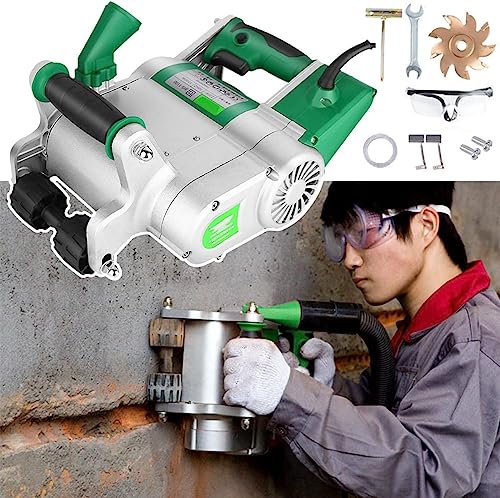 JXYQ 1100 W Mauernutfräse, Mauernutfräse, einstellbare Nuttiefe, Betonschneider und Kerber, Boden- und Wandnutenschneidemaschine, Nutenbau-Werkzeugsatz (Farbe: 25 mm + 35 mm) von JXYQ