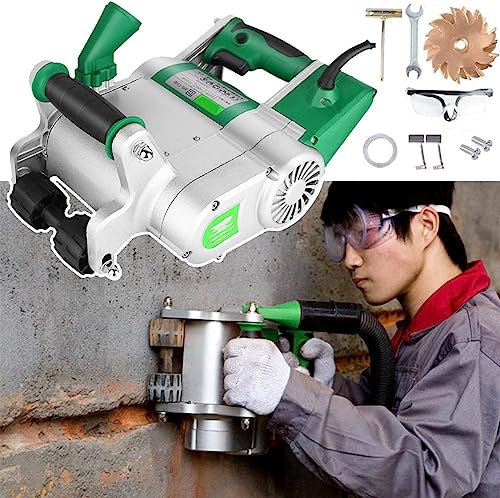 JXYQ 1100 W Wandfräser, Wandlinienschlitzmaschine, einstellbare Nuttiefe, Betonschneider und Kerber, Bodenwand-Nutschneidemaschine, Nutkonstruktionswerkzeugsatz (Farbe: 35 mm) von JXYQ
