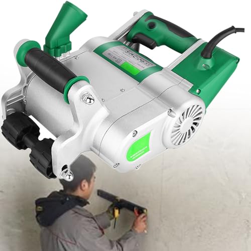 JXYQ 1100 W Wandfräser, Wandnutenfräse, Wandschlitzmaschine 2000 U/min, einmaliges Formen, staubfrei () von JXYQ