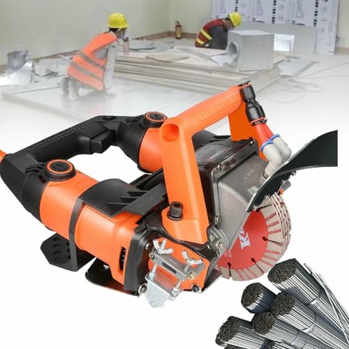 JXYQ 5200 W Wandnutenschneidemaschine, elektrischer Ziegel, professionelle staubfreie Wandschlitzmaschine, schnelles Schlitzen, Keine Kartenmaschine JXYQ 5200 W Wandnutenschneidemaschine, elektrischer Ziegel, professionelle staubfreie Wandschlitzmaschine, schnelles Schlitzen, Keine Kartenmaschine von JXYQ