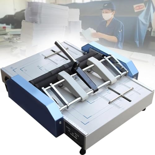 JXYQ Automatische Bindemaschine, Elektrische Papierbuchheftmaschine, Rillmaschine, A3-Papier-Sattelheftung, Flachnaht, 5 Heftpositionen von JXYQ